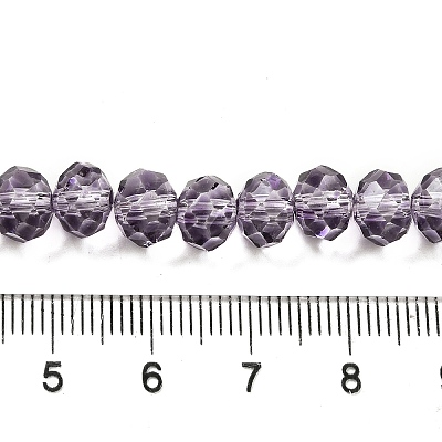Transparent Baking Paint Glass Beads X1-DGLA-A034-T8mm-D07-1