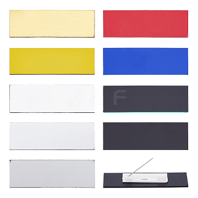 18Pcs 9 Colors ABS Plastic Brooch JEWB-DC0001-16-1