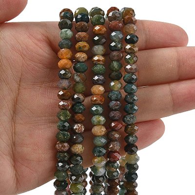 Natural Indian Agate Bead Strands G-D344-A04-1