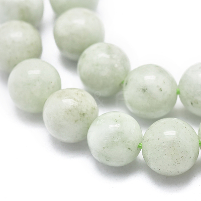 Natural Myanmar Jade/Burmese Jade Beads Strands G-D0001-09-8mm-1