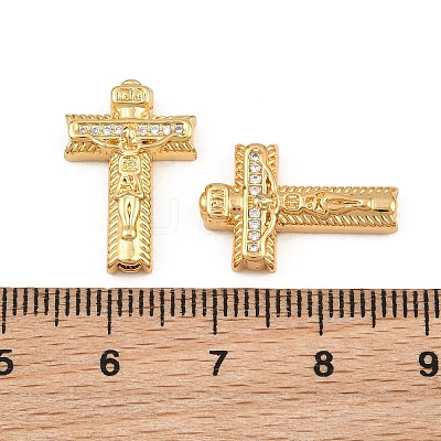 Easter Brass Micro Pave Clear Cubic Zirconia Pendants CU-CBADC6C-10G-01-1