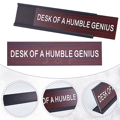 1Pc Aluminum Alloy Table Sign Holders AJEW-ME0001-80-1