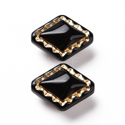 Plating Opaque Acrylic Beads X-OACR-P013-30C-1