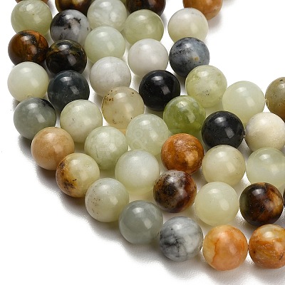 Natural Butter Jade Beads Strands G-C289-B03-10mm-1