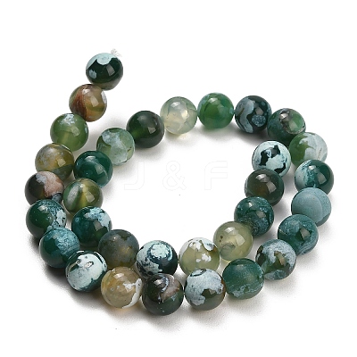Natural Fire Crackle Agate(Dyed & Heated) Beads Strands G-K425-A08-12mm-1