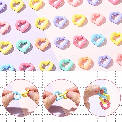 50Pcs Acrylic Linking Rings OACR-YW0003-57-1