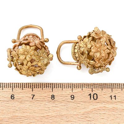 Brass Hollow Cage Pendants LS-KK-P094-14-1