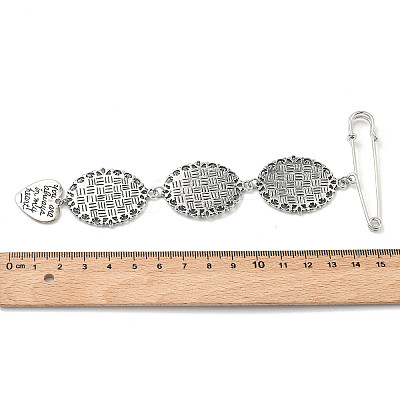 Iron Brooch Findings JEWB-PH01243-1