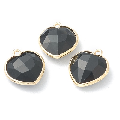 Natural Obsidian Pendants G-B009-03G-E-1