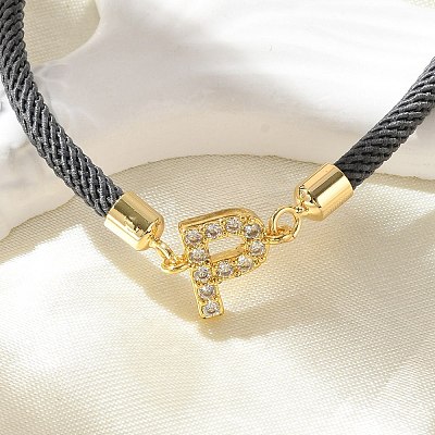 Adjustable Nylon Cord Bracelets X-BJEW-C096-01G-16-1