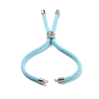 Twisted Nylon Cord Silder Bracelets DIY-B066-03P-13-1