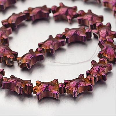 Electroplate Non-magnetic Synthetic Hematite Bead Strands G-F300-52A-1