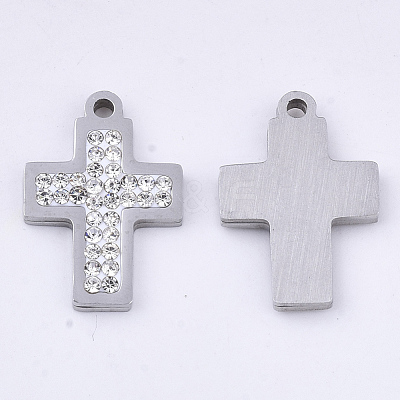201 Stainless Steel Pendants X-STAS-N091-11P-1
