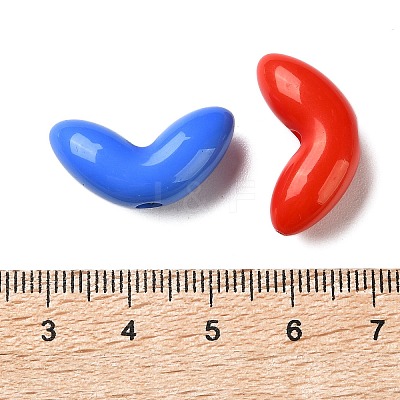 Opaque Acrylic Beads OACR-P034-08A-M-1