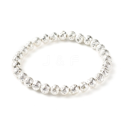 Natural Crackle Quartz & Lava Rock Braided Bead Bracelets Set BJEW-JB07212-03-1