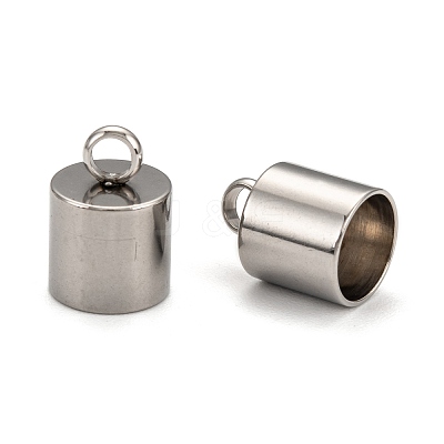 Tarnish Resistant 304 Stainless Steel Cord Ends X-STAS-E020-8-1