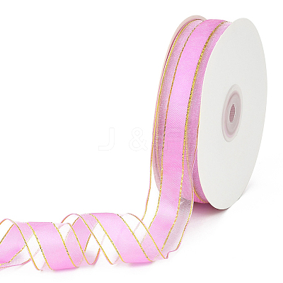 1Roll Solid Color Organza Ribbons ORIB-CY0001-03A-1