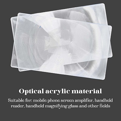 Fresnel Magnifying Glass With Acrylic Lens DIY-SP0004-51B-1