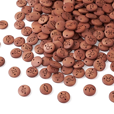 240Pcs 12 Style Laser Cut Wood Connector Charms WOOD-CD0001-34-1