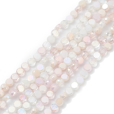 Gradient Color Electroplate Glass Bead Strands GLAA-E042-03E-1
