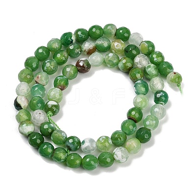 Natural Fire Crackle Agate Beads Strands G-C082-A01-51-1