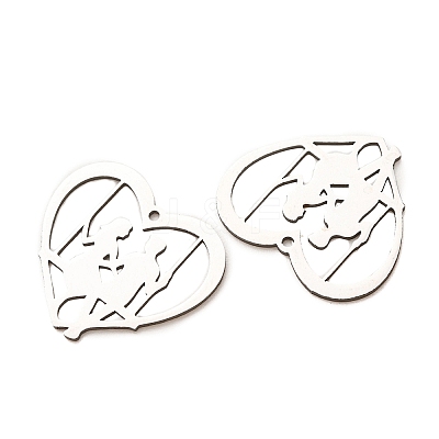 Valentine's Day 201 Stainless Steel Pendants SA-CBA49C1-02P-1