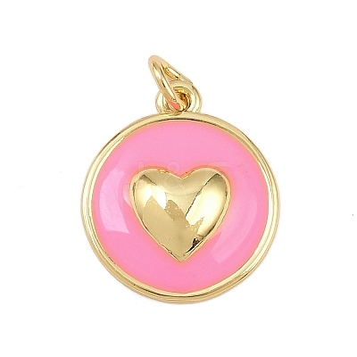 Brass Enamel Pendants KK-L251-02G-A05-1