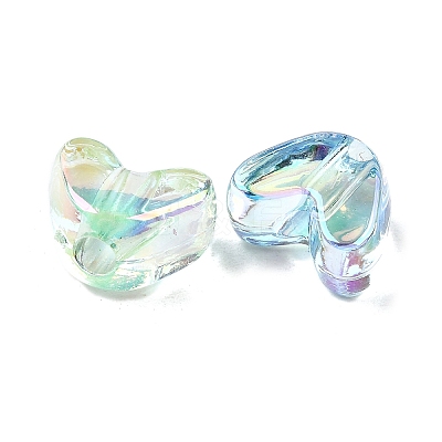 UV Plating Transparent Acrylic Beads MACR-F083-11-1