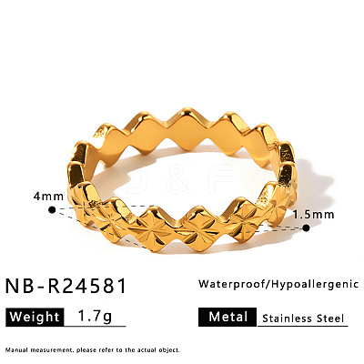 304 Stainless Steel Finger Rings for Women WG9FCAF-03-1