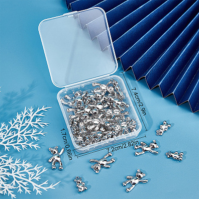 48Pcs 2 Styles Alloy Pendants FIND-SC0003-83-1