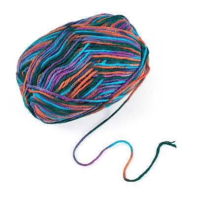 Polyester Fibers Knitting Yarn DIY-TADJ0002-005D-1