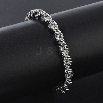 6MM 304 Stainless Steel Round Rope Chain Bracelets SA-CBA2696-25P-1