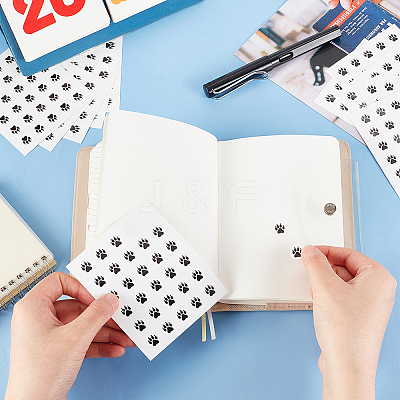 Round Dot PVC Decorative Stickers DIY-WH0423-009-1