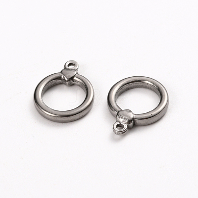 Tarnish Resistant 304 Stainless Steel Toggle Clasps Parts STAS-D142-04B-P-1
