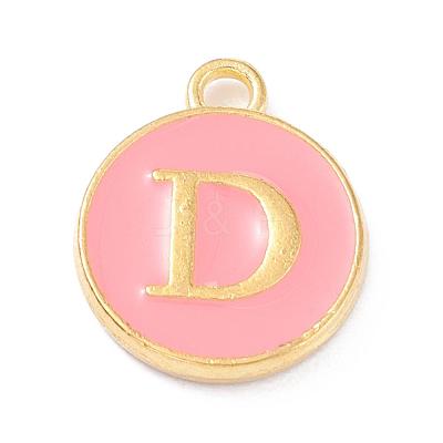 Golden Plated Alloy Enamel Charms X-ENAM-Q437-14D-1