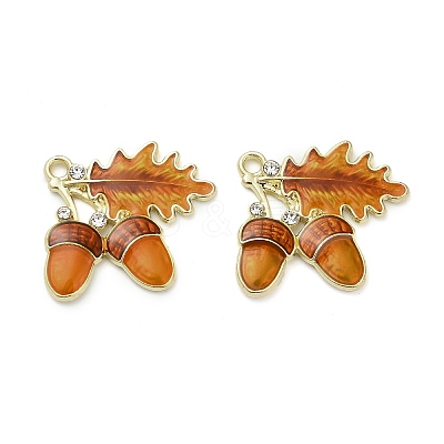 Alloy Enamel Pendants ENAM-F155-03B-1