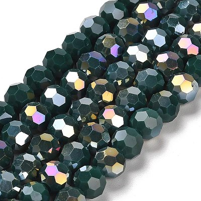Electroplate Opaque Glass Beads Strands LS-EGLA-A035-P6mm-A23-1