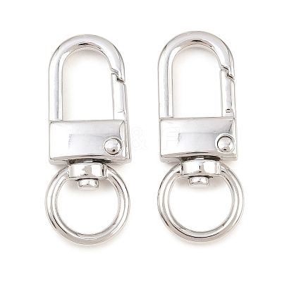 Alloy Swivel Claw Clasps PALLOY-P322-01P-1