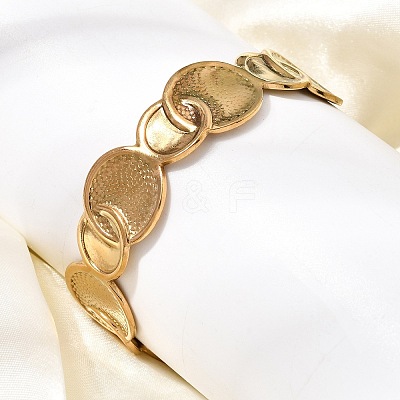 304 Stainless Steel Cuff Bangles for Women BJEW-T030-01G-1