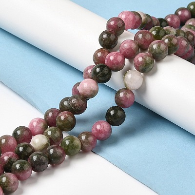 Natural Dyed White Jade Beads Strands G-M402-C04-10-1