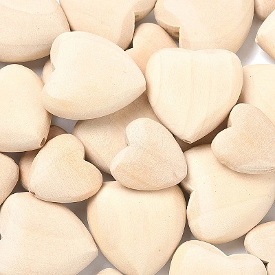 30Pcs 2 Styles Chinese Cherry Wood Beads WOOD-YW0001-79-1