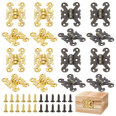 8Pcs 2 Colors Alloy Hinge FIND-GA0007-01-1