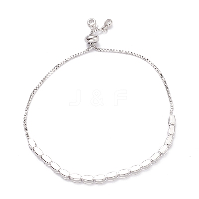 Cubic Zirconia Oval Tennis Bracelet for Men Women Gift BJEW-F417-05P-RS-1