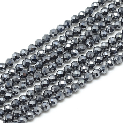 Terahertz Stone Beads Strands G-S152-10-3mm-1