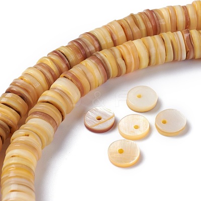 Natural Freshwater Shell Beads Strands X-BSHE-I016-04B-1