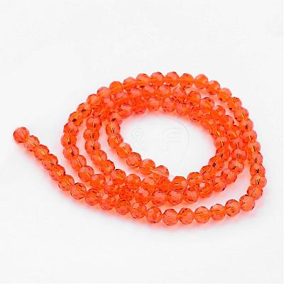 Transparent Glass Bead Strands GLAA-G013-8mm-70-1
