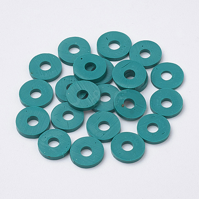 Handmade Polymer Clay Beads X-CLAY-R067-4.0mm-07-1