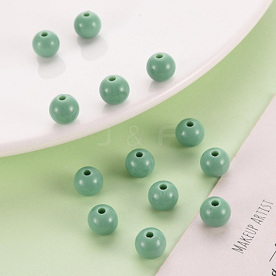 Opaque Acrylic Beads X-MACR-S370-C8mm-26-1