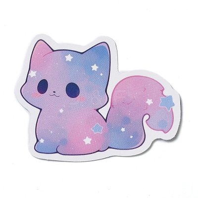 50Pcs PVC Waterproof Cat Stickers STIC-D001-01D-1