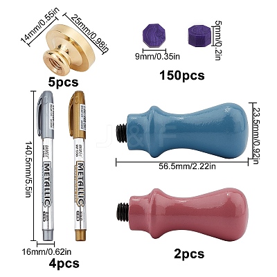 DIY Wax Seal Stamp Kits DIY-CP0002-61-1